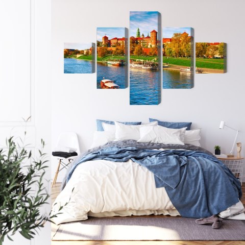 Obraz Wieloczęściowy Zamek Królewski Na Wawelu W Krakowie, Widok Panoramiczny