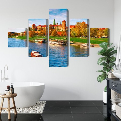 Obraz Wieloczęściowy Zamek Królewski Na Wawelu W Krakowie, Widok Panoramiczny