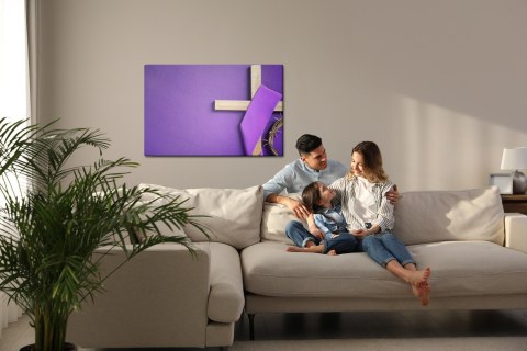 Obraz Na Płótnie Krzyż Na Fioletowym Tle