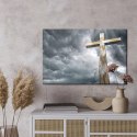Obraz Na Płótnie Krzyż Na Tle Chmur