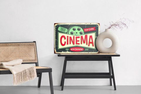 Obraz Na Płótnie Napisy Do Kina Retro