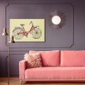 Obraz Na Płótnie Rysowany Rower W Stylu Retro