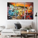 Obraz Wieloczęściowy Centrum Rio De Janeiro I Kolorowa Fawela