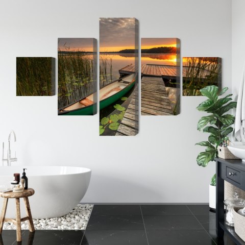 Obraz Wieloczęściowy Letni Wschód Słońca