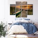 Obraz Wieloczęściowy Letni Wschód Słońca