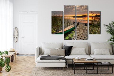 Obraz Wieloczęściowy Letni Wschód Słońca
