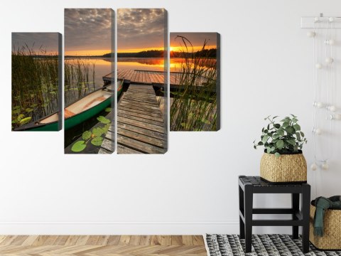 Obraz Wieloczęściowy Letni Wschód Słońca