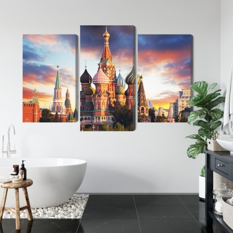 Obraz Wieloczęściowy Moskwa Widok Na Plac Czerwony I Katedrę