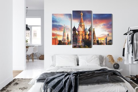 Obraz Wieloczęściowy Moskwa Widok Na Plac Czerwony I Katedrę