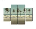 Obraz Wieloczęściowy Palmy Na Plaży Ipanema W Rio De Janeiro