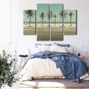Obraz Wieloczęściowy Palmy Na Plaży Ipanema W Rio De Janeiro
