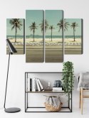 Obraz Wieloczęściowy Palmy Na Plaży Ipanema W Rio De Janeiro