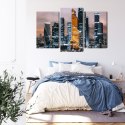 Obraz Wieloczęściowy Panorama Centrum Moskwy I Drapaczy Chmur