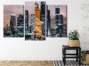 Obraz Wieloczęściowy Panorama Centrum Moskwy I Drapaczy Chmur
