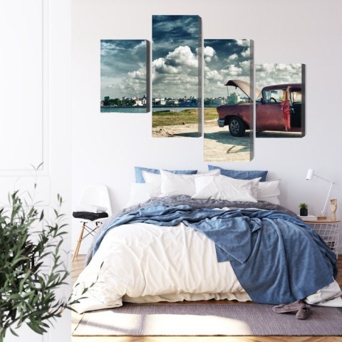 Obraz Wieloczęściowy Panoramiczny Widok Na Hawanę I Malecon