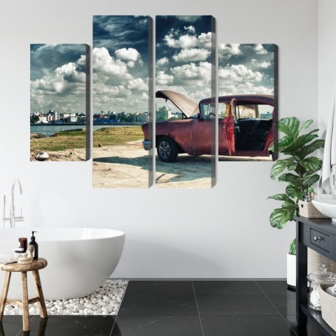 Obraz Wieloczęściowy Panoramiczny Widok Na Hawanę I Malecon