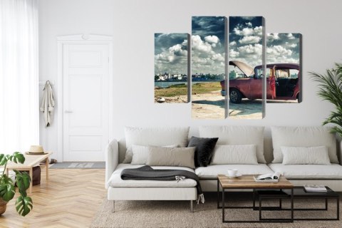 Obraz Wieloczęściowy Panoramiczny Widok Na Hawanę I Malecon