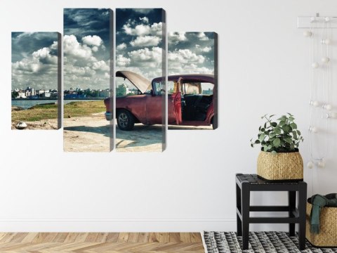 Obraz Wieloczęściowy Panoramiczny Widok Na Hawanę I Malecon