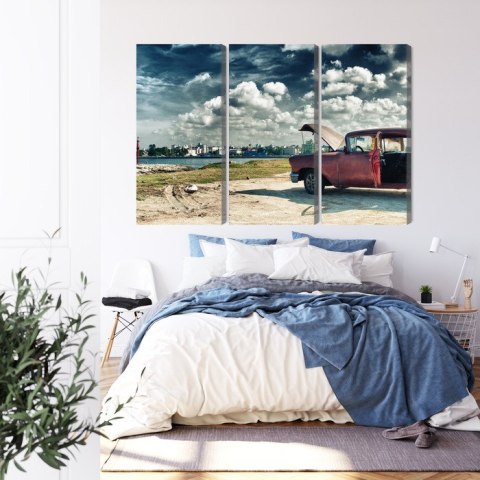 Obraz Wieloczęściowy Panoramiczny Widok Na Hawanę I Malecon