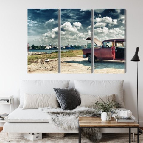 Obraz Wieloczęściowy Panoramiczny Widok Na Hawanę I Malecon