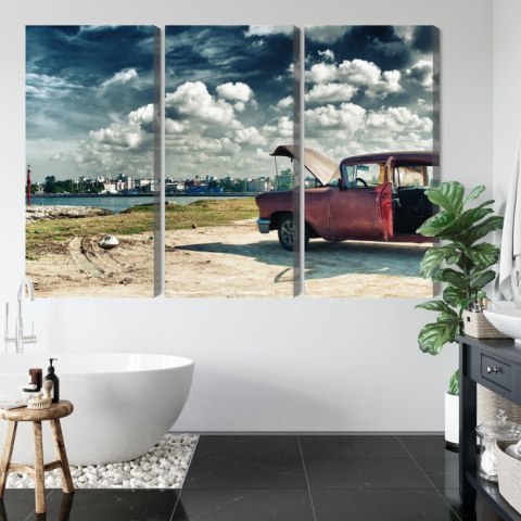 Obraz Wieloczęściowy Panoramiczny Widok Na Hawanę I Malecon