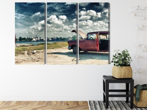 Obraz Wieloczęściowy Panoramiczny Widok Na Hawanę I Malecon