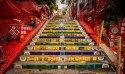Obraz Wieloczęściowy Schody Selaron W Historycznym Centrum Rio De Janeiro