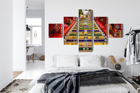 Obraz Wieloczęściowy Schody Selaron W Historycznym Centrum Rio De Janeiro