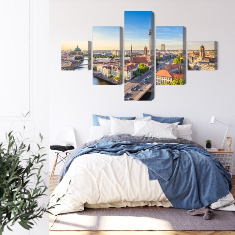Obraz Wieloczęściowy Szprewa I Panorama Berlina