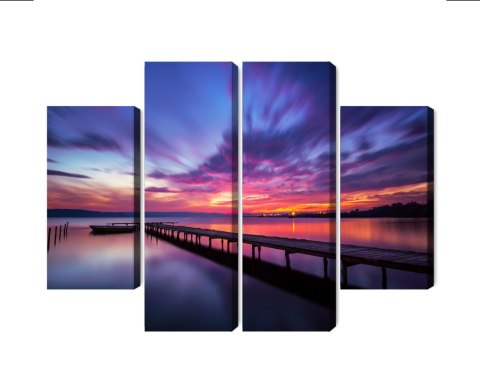 Obraz Wieloczęściowy Wspaniały Zachód Słońca