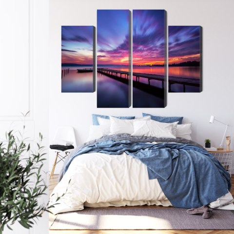 Obraz Wieloczęściowy Wspaniały Zachód Słońca