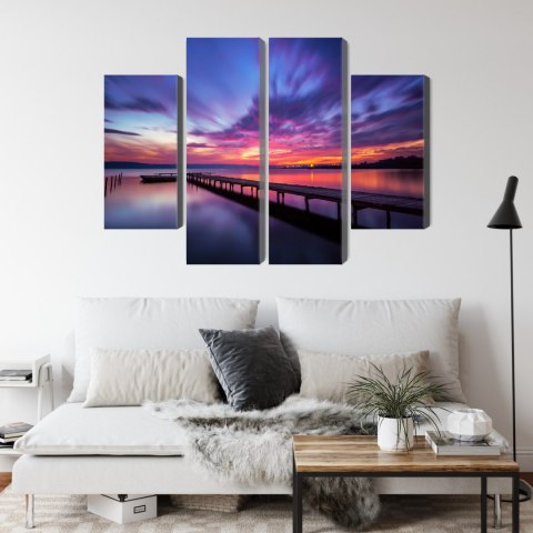 Obraz Wieloczęściowy Wspaniały Zachód Słońca