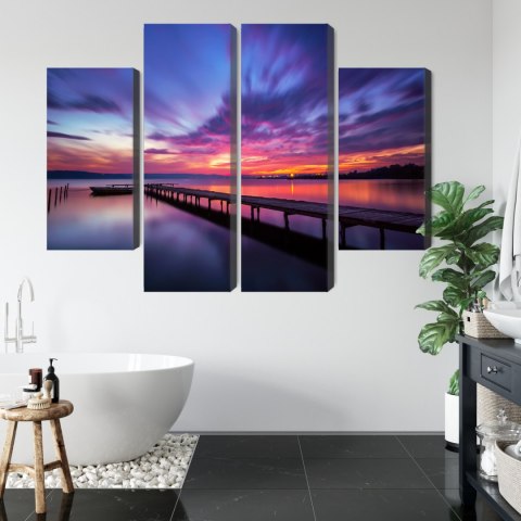 Obraz Wieloczęściowy Wspaniały Zachód Słońca