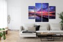 Obraz Wieloczęściowy Wspaniały Zachód Słońca
