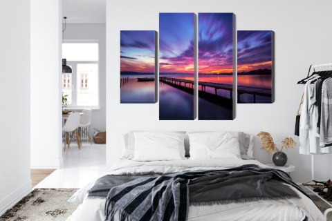 Obraz Wieloczęściowy Wspaniały Zachód Słońca