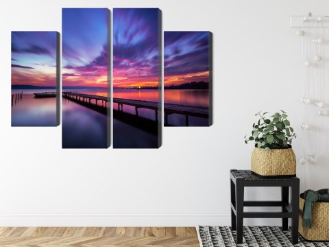 Obraz Wieloczęściowy Wspaniały Zachód Słońca