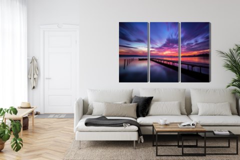 Obraz Wieloczęściowy Wspaniały Zachód Słońca
