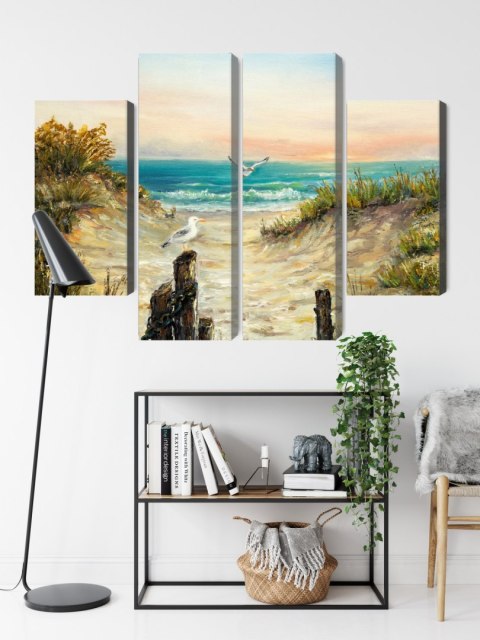 Obraz Wieloczęściowy Malowane Wydmy