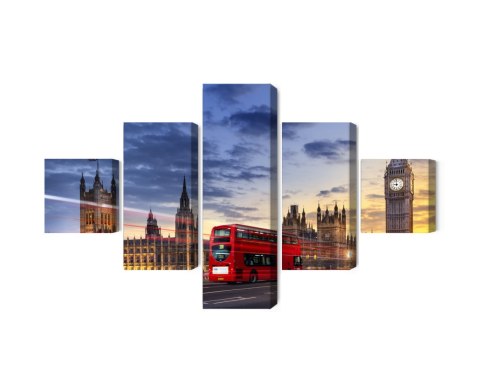 Obraz Wieloczęściowy Panorama Westminsteru I Big Bena, Londyn