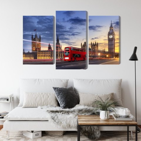 Obraz Wieloczęściowy Panorama Westminsteru I Big Bena, Londyn