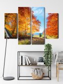 Obraz Wieloczęściowy Kolorowe Jesienne Drzewa