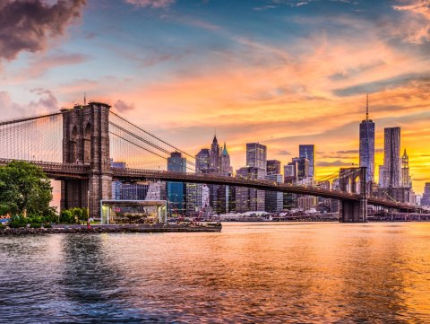 Obraz Wieloczęściowy Panoramiczny Krajobraz Nowego Jorku