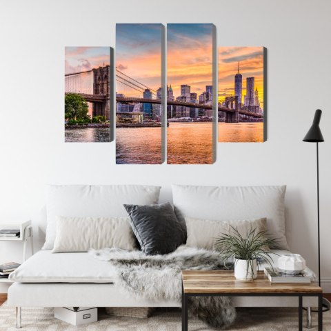 Obraz Wieloczęściowy Panoramiczny Krajobraz Nowego Jorku