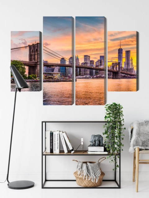 Obraz Wieloczęściowy Panoramiczny Krajobraz Nowego Jorku