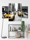 Obraz Wieloczęściowy Taksówki W Nowym Jorku