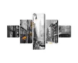 Obraz Wieloczęściowy Widok Ulicy W Amerykańskim Mieście