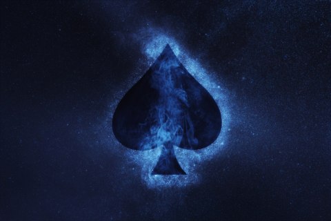 Obraz Na Płótnie Abstrakcyjny Symbol Pik