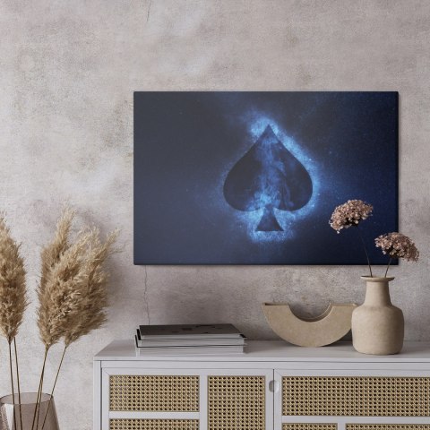 Obraz Na Płótnie Abstrakcyjny Symbol Pik