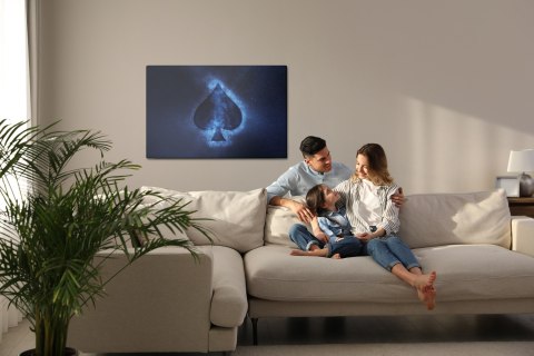 Obraz Na Płótnie Abstrakcyjny Symbol Pik