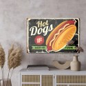 Obraz Na Płótnie Hot Dogi W Stylu Vintage